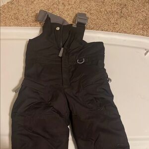 Black Snow Bib Overalls